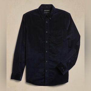 MILLER CORDUROY SHIRT - NAVY BLUE
